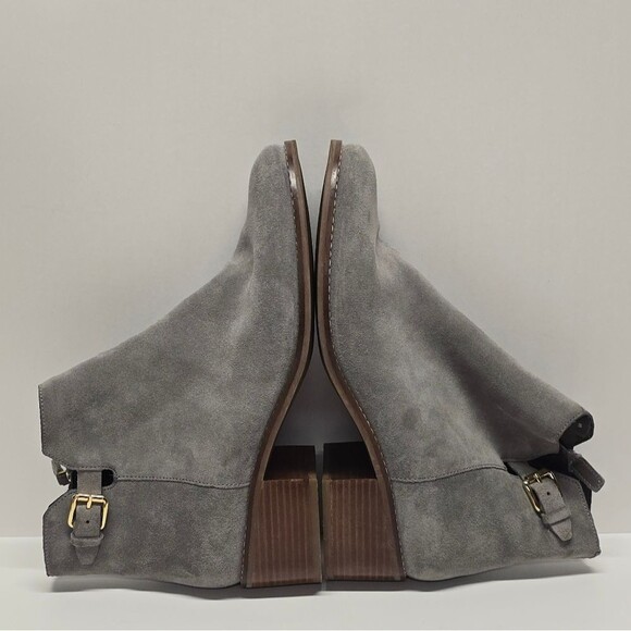 Cole Haan Womens Haidyn Gray Suede Ankle Boots Botties Size 9 - Picture 6 of 8